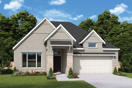New construction Single-Family house 12346 Grassy Bend Dr, Mont Belvieu, TX 77523 plan The Andres - image