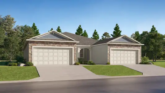 New construction Multi-Family house 9904 Dancing Goat Pl, Land O' Lakes, FL 34638 plan Malibu - image