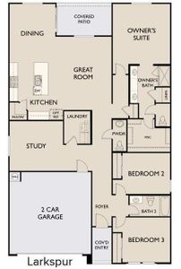 New construction Single-Family house 2430 E Spur Dr, San Tan Valley, AZ 85140 Larkspur Homeplan- photo 1 1