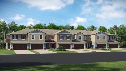 New construction Townhouse house 17775 Tawny Malt Place, Land O' Lakes, FL 34637 - photo 0