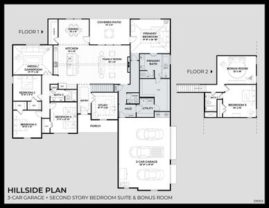 New construction Single-Family house 2001 Woodland Rd, Weatherford, TX 76088 plan Hillside - image