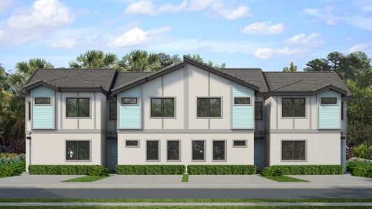 New construction Townhouse house 6001 High Seas Dr, Orlando, FL 32821 plan Latitude Bonus Townhome - image