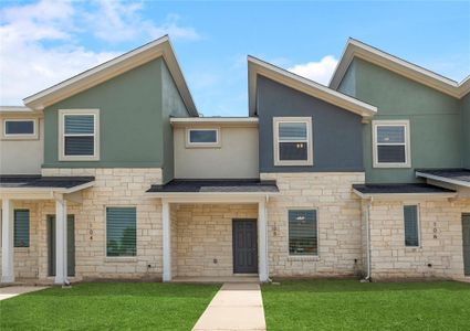 New construction Townhouse house 500 Municipal Dr, Unit 105, Leander, TX 78641 Pei- photo 0