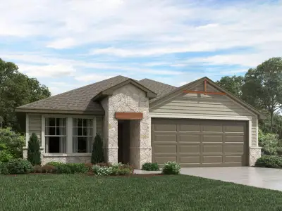 New construction Single-Family house 119 Boondoggle Rdg, Cedar Creek, TX 78612 plan The Hughes (841) - image