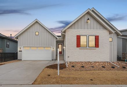 New construction Single-Family house 11148 Amber Light Trl, Littleton, CO 80125 plan 5088 Willowbend Elevation A - Modern Farmhouse - image