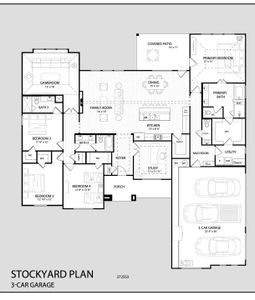 New construction Single-Family house 125 Fan Mill Trl, Weatherford, TX 76085 plan Stockyard - image