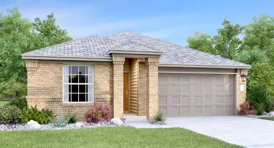 New construction Single-Family house 1617 Four Waters Lp, Georgetown, TX 78628 plan Aplin - image