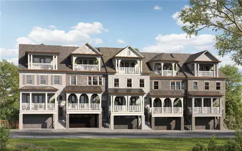 New construction Townhouse house 3440 Commander Cv, Suwanee, GA 30024 plan The Lawrence - image