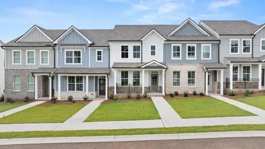 New construction Townhouse house 6708 Leigh St, Flowery Branch, GA 30542 plan Addington - image