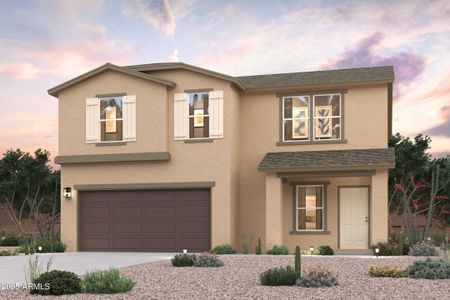 New construction Single-Family house 335 W Paseo Crossing Ln, Coolidge, AZ 85128 plan Troon - image