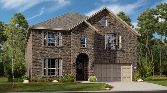 New construction Single-Family house 1233 Hondo Canyon Dr, Fort Worth, TX 76052 plan Sunstone w/ Media Standard - image