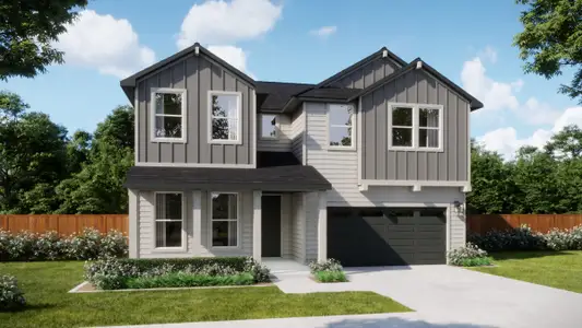 New construction Single-Family house 242 Sycamore Pines Ln, Mountain City, TX 78610 plan Miller - image