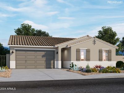 New construction Single-Family house 25262 N 160Th Drive, Surprise, AZ 85387 Cedar- photo 0