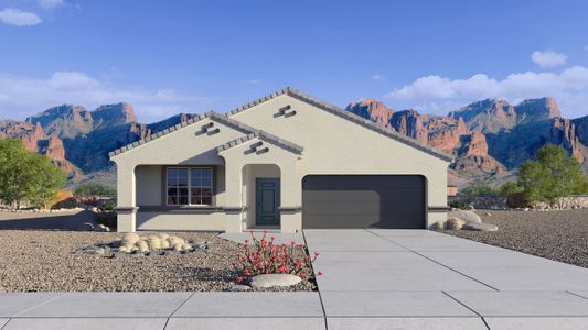 New construction Single-Family house 37965 W Capri Ave, Maricopa, AZ 85138 plan Justin - image