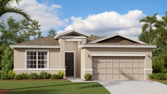 New construction Single-Family house 2454 Bluestone Rd, Haines City, FL 33844 plan Freedom - image