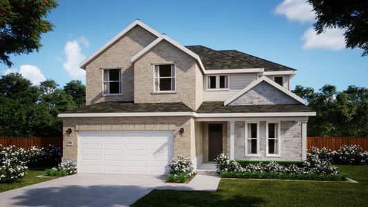 Elevation B | Beau | Sage Collection – Freedom at Anthem in Kyle, TX by Landsea Homes