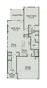 The Robin II- First Floor Plan.