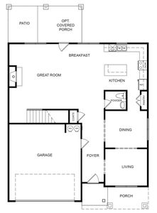 New construction Single-Family house 1492 Stephens View Dr, Loganville, GA 30052 plan The Brentwood - image 3