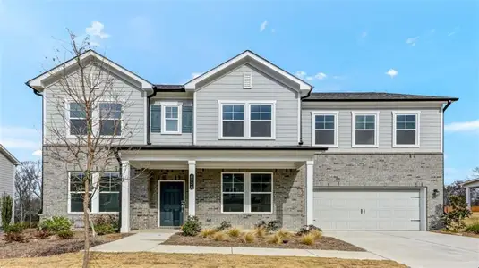 New construction Single-Family house 8730 Stratford Oaks Ave, Ball Ground, GA 30107 plan Aiken - image