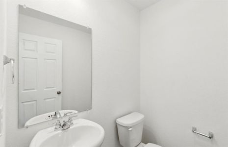 Spacious secondary bathroom*real home pictured