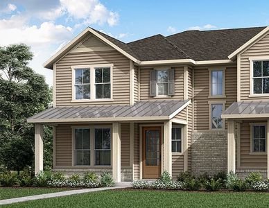 New construction Townhouse house 1513 Roundup Wy, Argyle, TX 76226 Poppy- photo 0