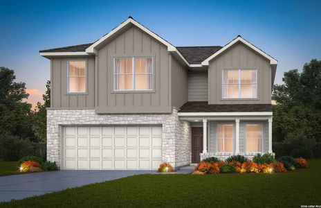 New construction Single-Family house 12259 Vaquera Bnd, San Antonio, TX 78254 plan Enloe - image