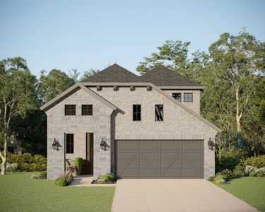 Plan 1476 Elevation B with Stone