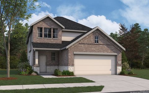 New construction Single-Family house 8521 Merlin Cv, San Antonio, TX 78222 plan Linden - image