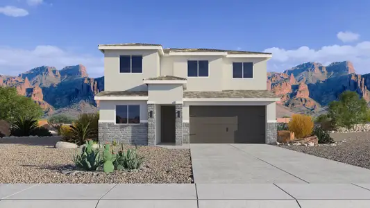 New construction Single-Family house 24252 W Southgate Ave, Buckeye, AZ 85326 plan Stork - image