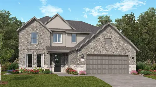 New construction Single-Family house 18035 Cana Mariage Ct, Conroe, TX 77302 Wakefield II- photo 0