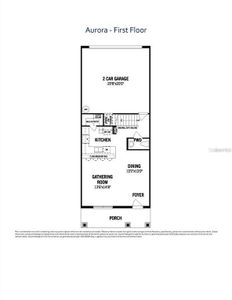 Aurora Floorplan - First Floor