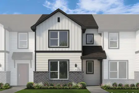 New construction Townhouse house 11911 Outer Bark Dr, Tomball, TX 77375 plan Seven Oaks Bowie - image