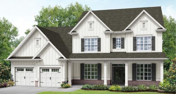 New construction Single-Family house 988 Bandol Drive, Hoschton, GA 30548 Brentwood II - photo 0