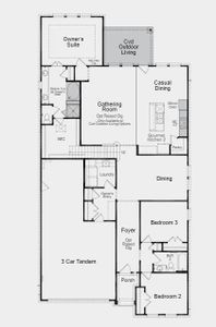 Structural options added include: Gourmet kitchen 2 and raised ceiling at foyer/gathering room.