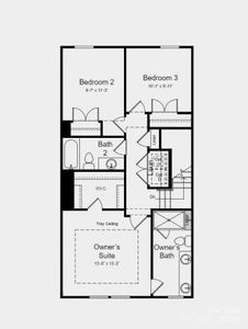 Structural options added include: main floor bedroom with a full bath in place of a flex room and half bath, an electric fireplace in the gathering room, gourmet kitchen, and extra storage at the second floor.