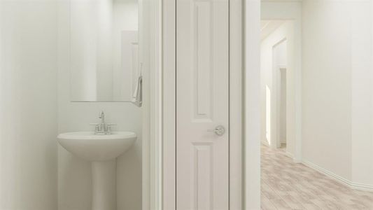 Bathroom featuring wood-type flooring