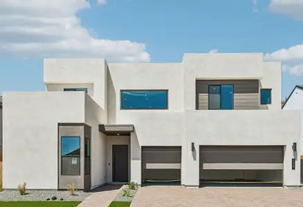 New construction Single-Family house 7442 W Running Deer Trl, Peoria, AZ 85383 plan 5016 Phase 2 Elevation F - image