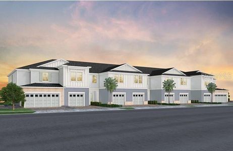 New construction Townhouse house 393 Meadowland Pt, Oviedo, FL 32765 Springdale II- photo 0