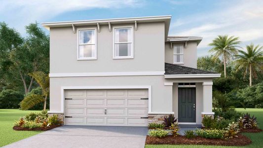 New construction Single-Family house 17972 Acorn Drop Rd, Land O' Lakes, FL 34638 plan Elston II - image