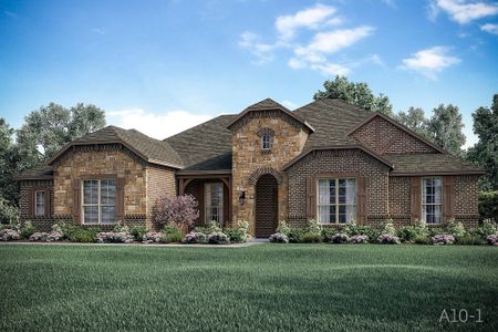 New construction Single-Family house 2201 Paddington Wy, Lorena, TX 76655 plan Barcelona - image