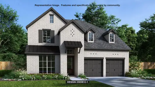 New construction Single-Family house 208 Foundation Ln, Liberty Hill, TX 78642 plan 2595W - image