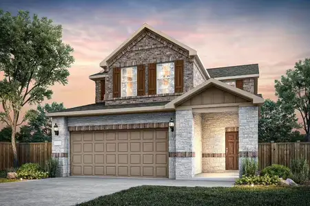 New construction Single-Family house 1804 Spring Mountain Cv, Georgetown, TX 78628 plan Harrison - image