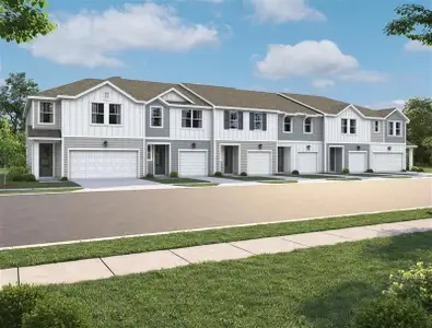 New construction Townhouse house 1239 Bluewater Ln, Rockledge, FL 32955 plan Palm - image