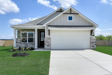 New construction Single-Family house 9904 Bull Branch Ave, Schertz, TX 78154 plan Brodie - image
