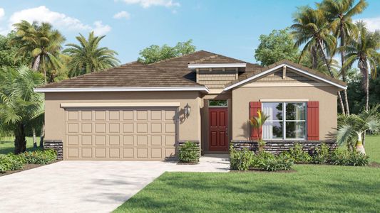 New construction Single-Family house 10001 Sw Triton Way, Port Saint Lucie, FL 34987 Delray- photo 0