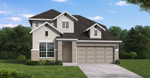 New construction Single-Family house 400 Leaning Rock Rd, Georgetown, TX 78628 Devers- photo 0