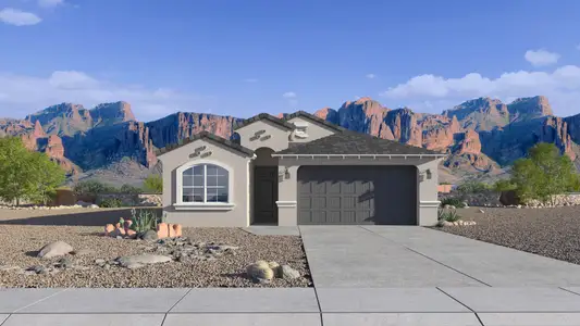 New construction Single-Family house 24234 W Atlantis Wy, Buckeye, AZ 85326 plan Palo Verde - image