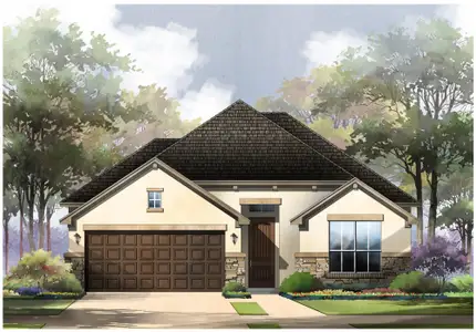 New construction Single-Family house 3037 Ashby Park, Bulverde, TX 78163 plan Locke - image