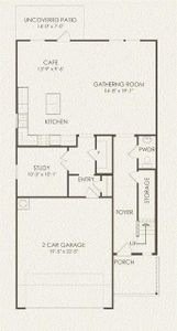 Centex Homes, Modena floor plan