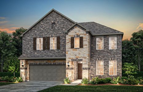 The Sweetwater, a two-story home with 2-car garage, shown with Home Exterior 35